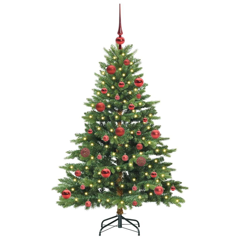 Kunstkerstboom met 150 LED met standaard Groen 150 cm PE en PVC