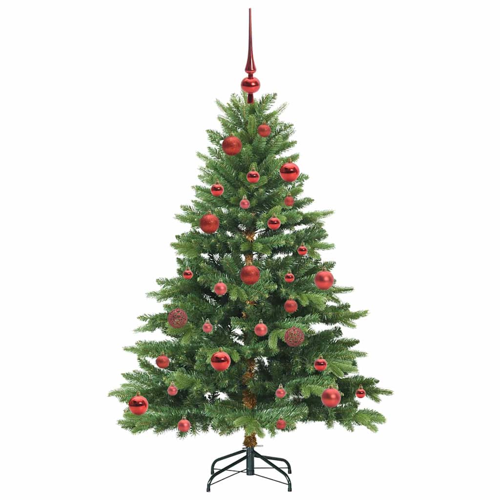 Kunstkerstboom met 150 LED met standaard Groen 150 cm PE en PVC