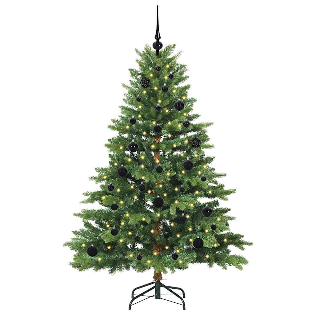Kunstkerstboom met 150 LED met standaard Groen 150 cm PE en PVC