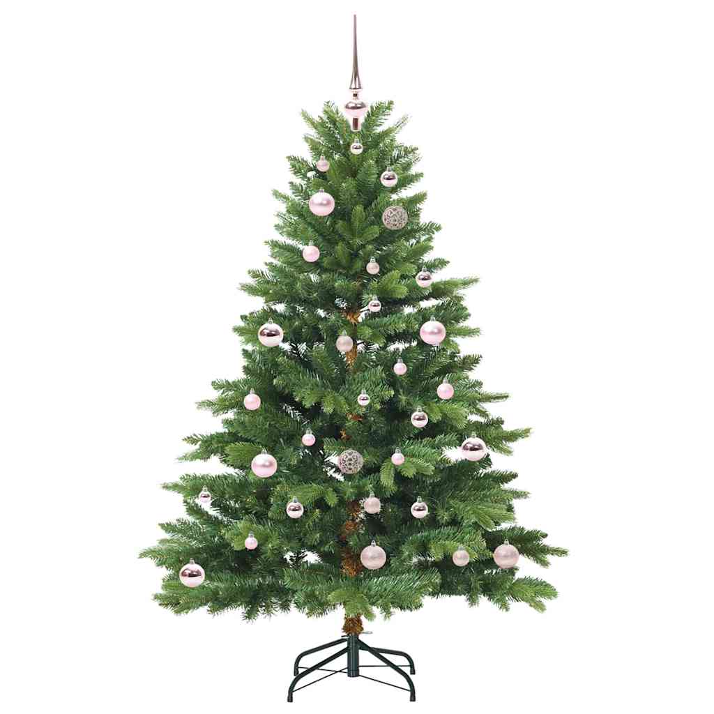 Kunstkerstboom met 150 LED met standaard Groen 150 cm PE en PVC