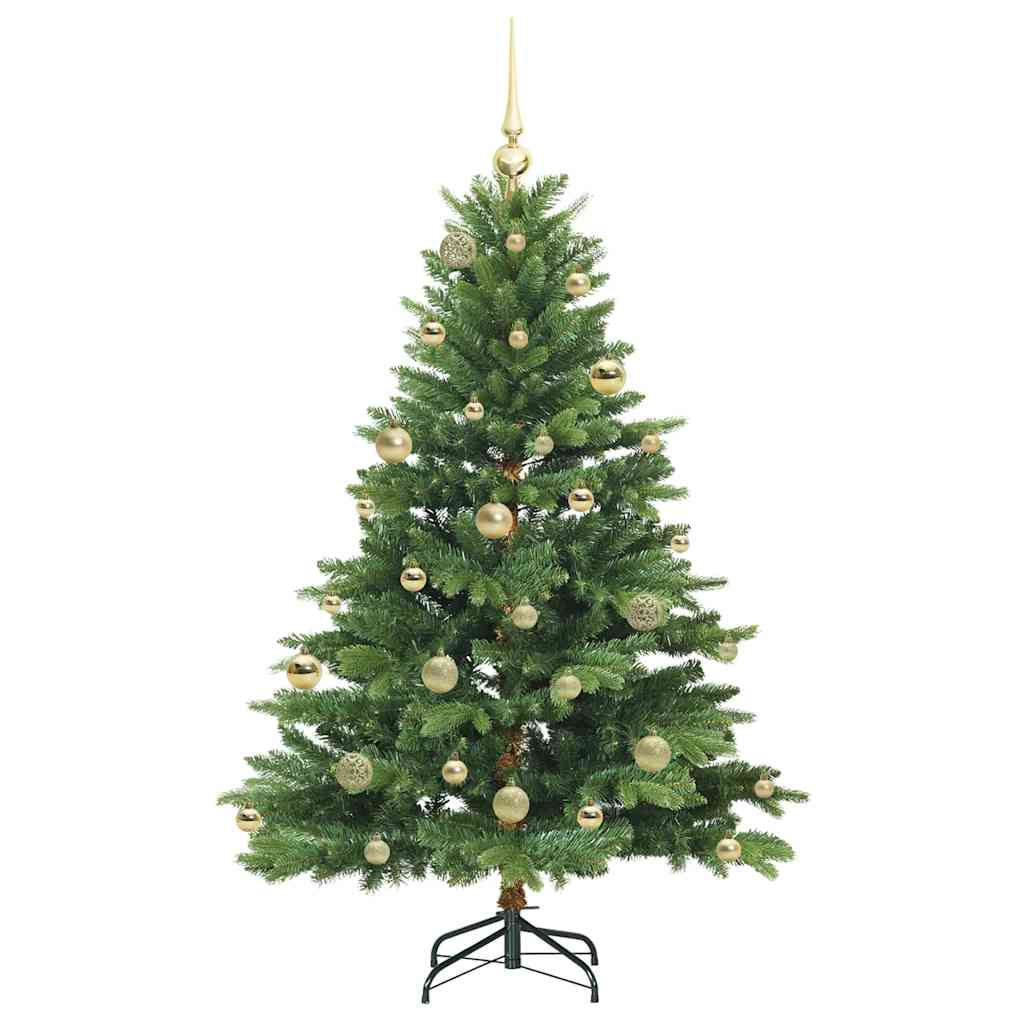 Kunstkerstboom met 150 LED met standaard Groen 150 cm PE en PVC