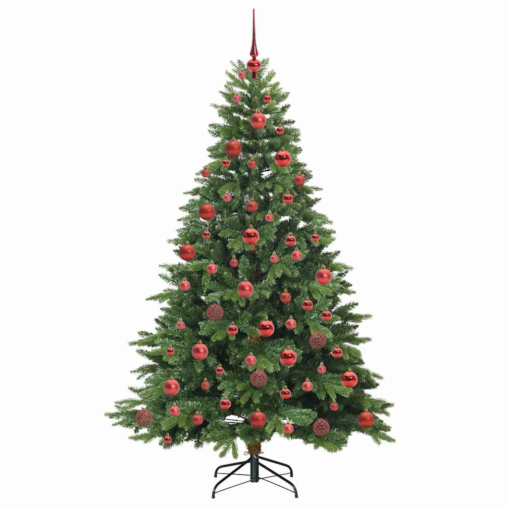 Kunstkerstboom met 300 LED met standaard Groen 180 cm PE en PVC