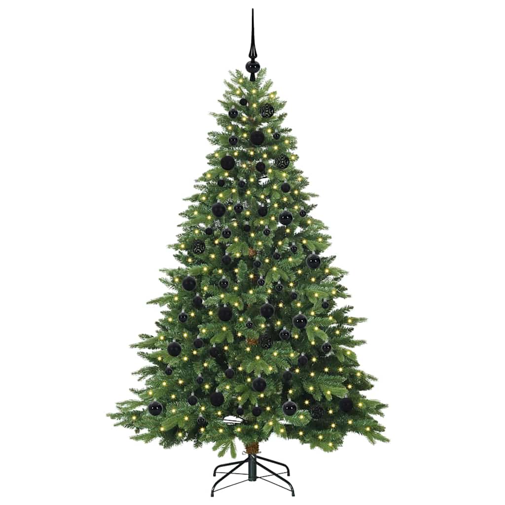 Kunstkerstboom met 300 LED met standaard Groen 180 cm PE en PVC