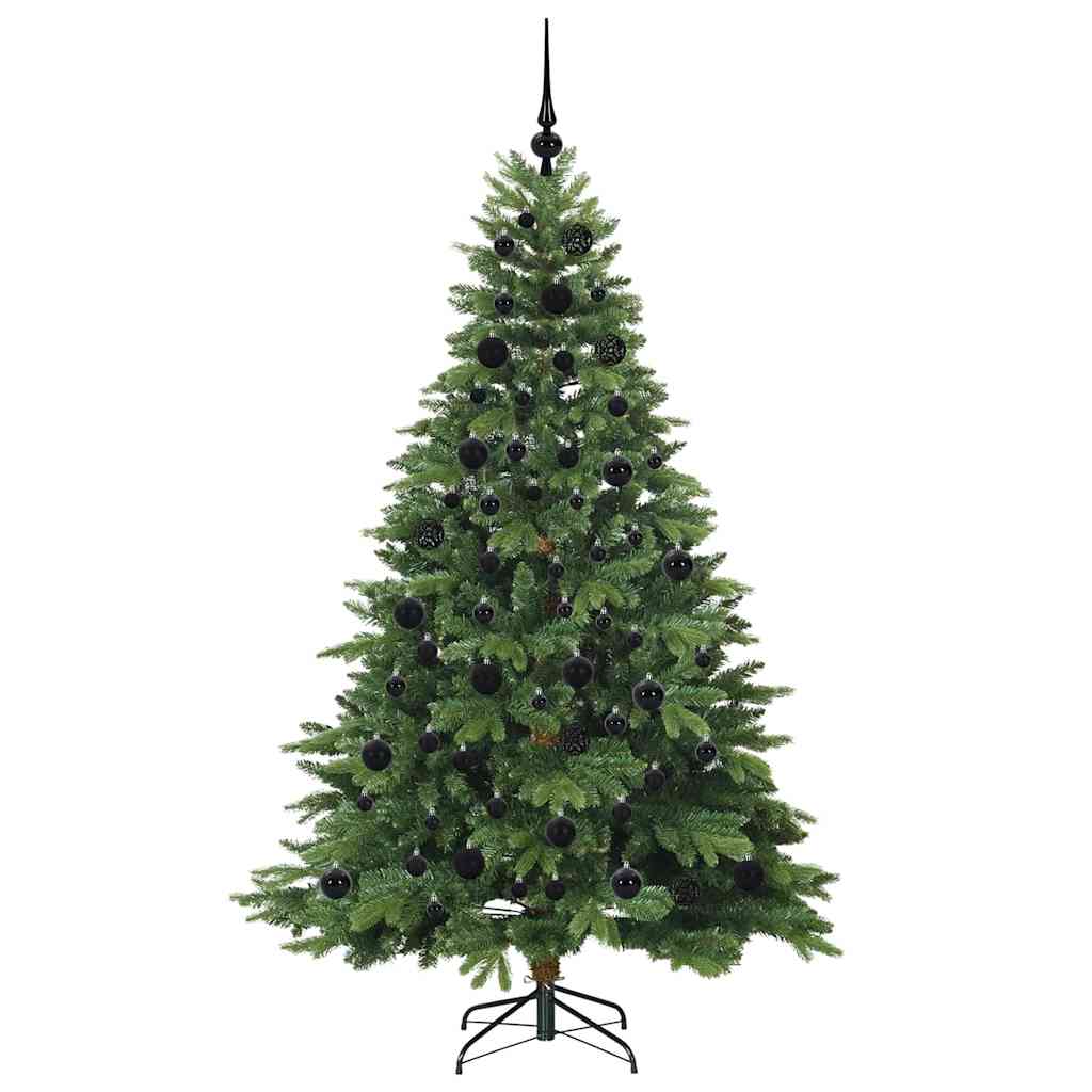 Kunstkerstboom met 300 LED met standaard Groen 180 cm PE en PVC