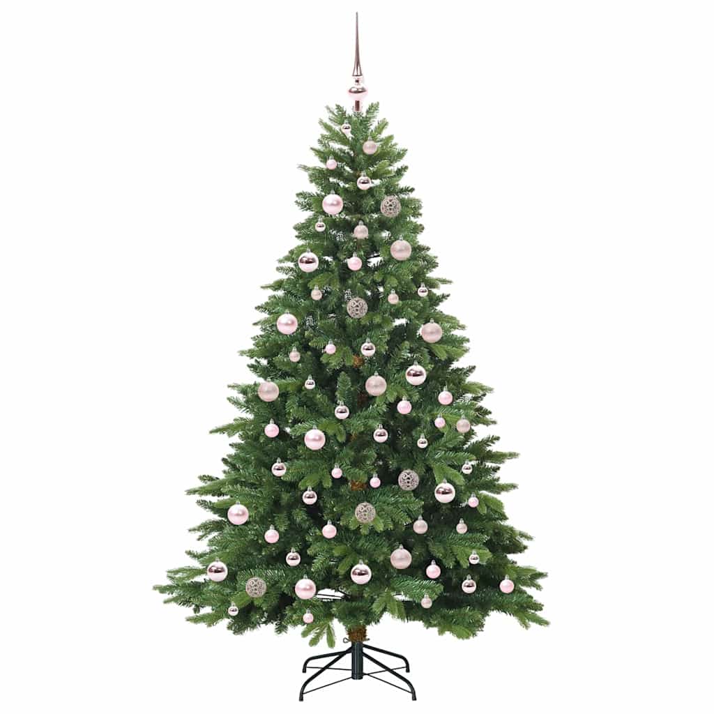 Kunstkerstboom met 300 LED met standaard Groen 180 cm PE en PVC
