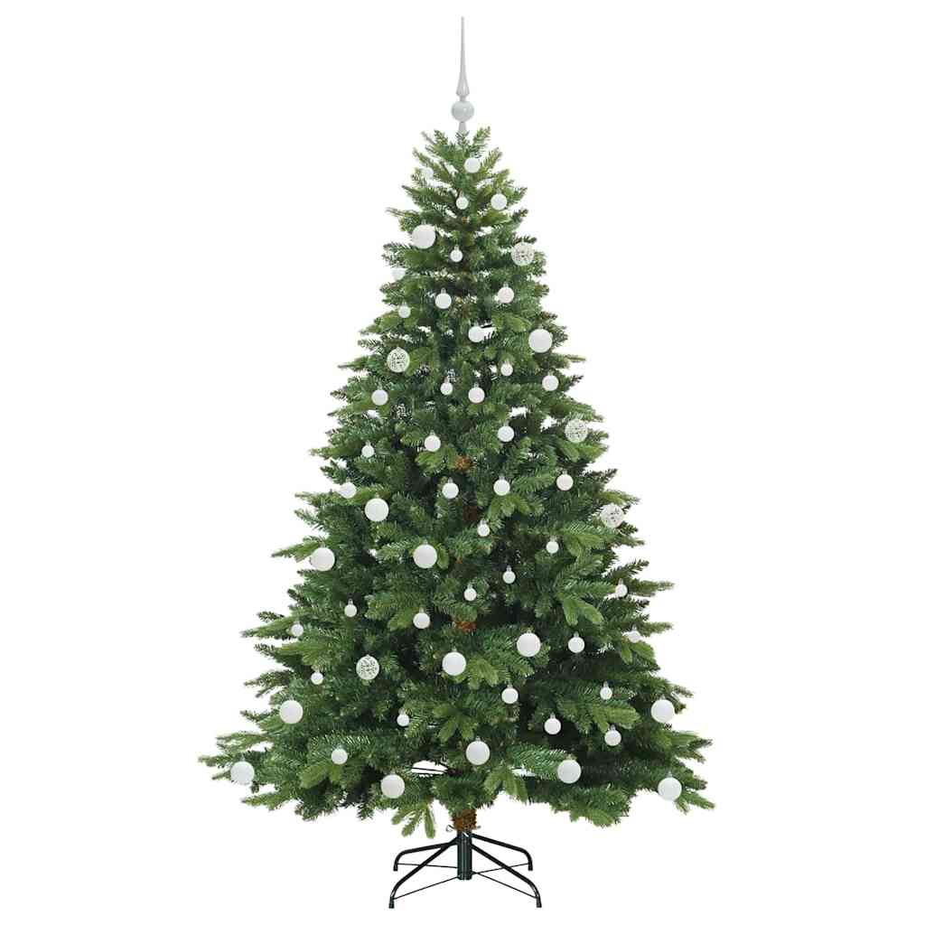Kunstkerstboom met 300 LED met standaard Groen 180 cm PE en PVC