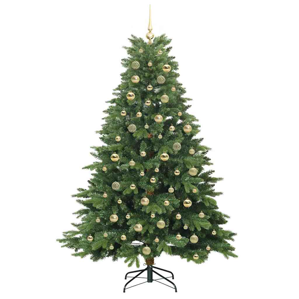 Kunstkerstboom met 300 LED met standaard Groen 180 cm PE en PVC
