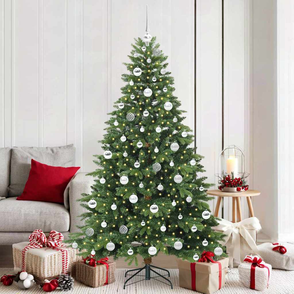 Kunstkerstboom met 300 LED met standaard Groen 180 cm PE en PVC