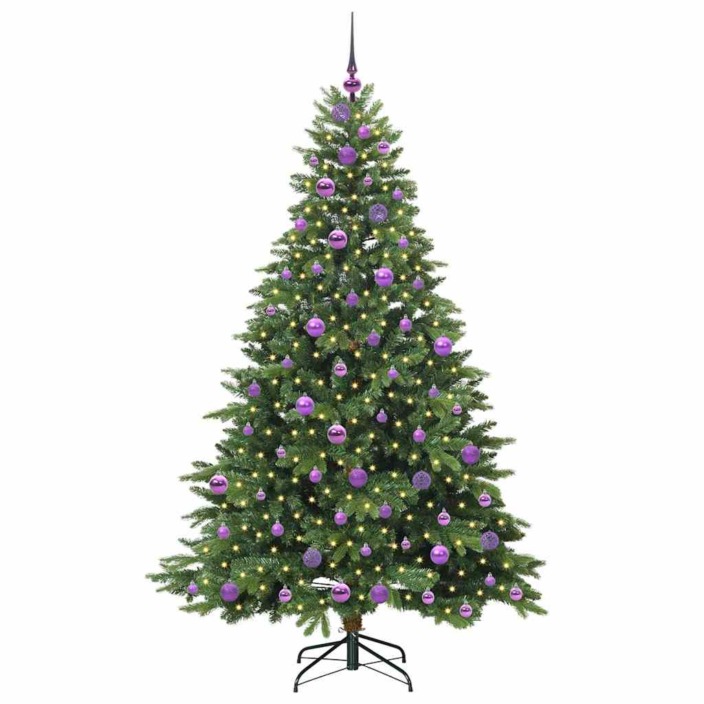 Kunstkerstboom met 300 LED met standaard Groen 180 cm PE en PVC