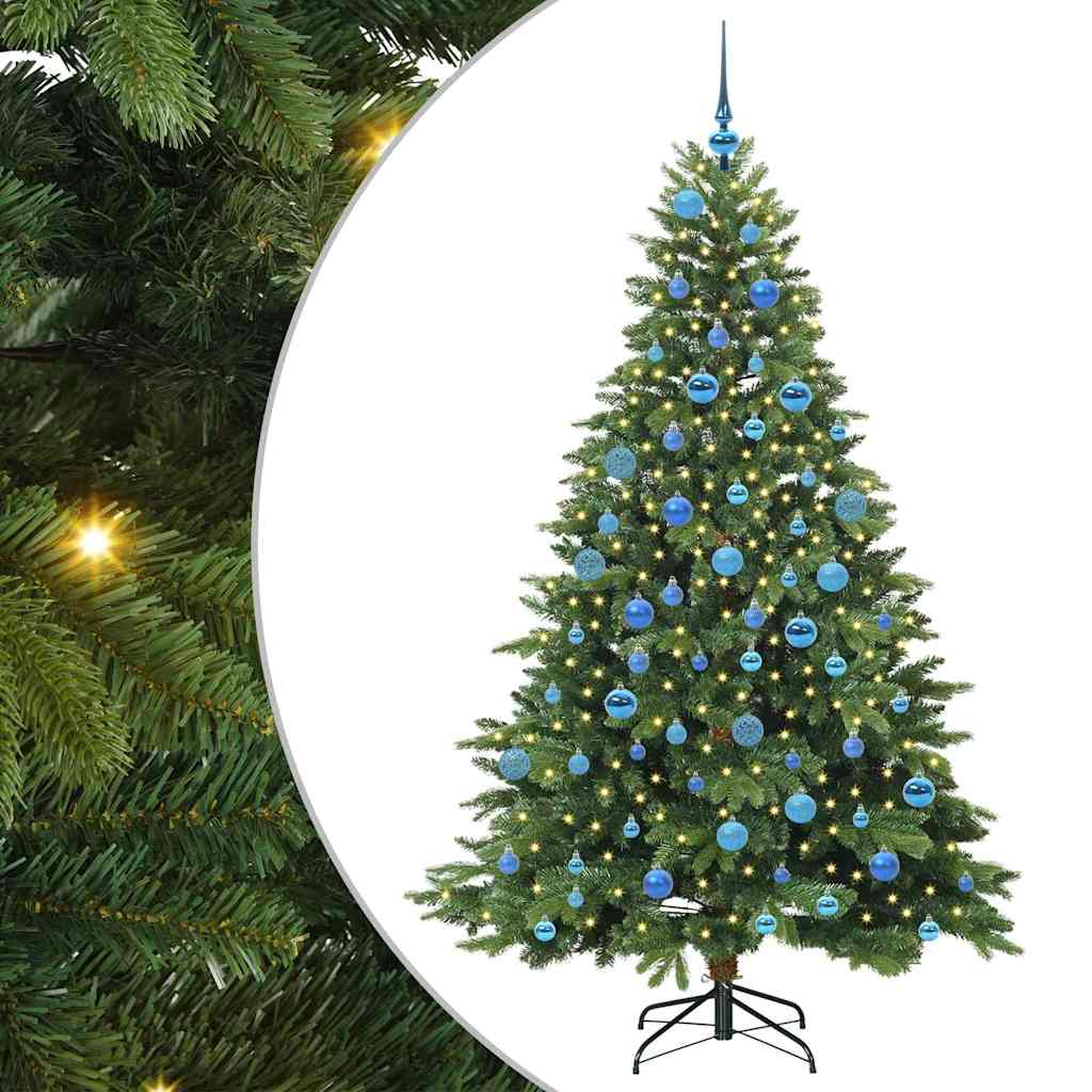 Kunstkerstboom met 300 LED met standaard Groen 180 cm PE en PVC