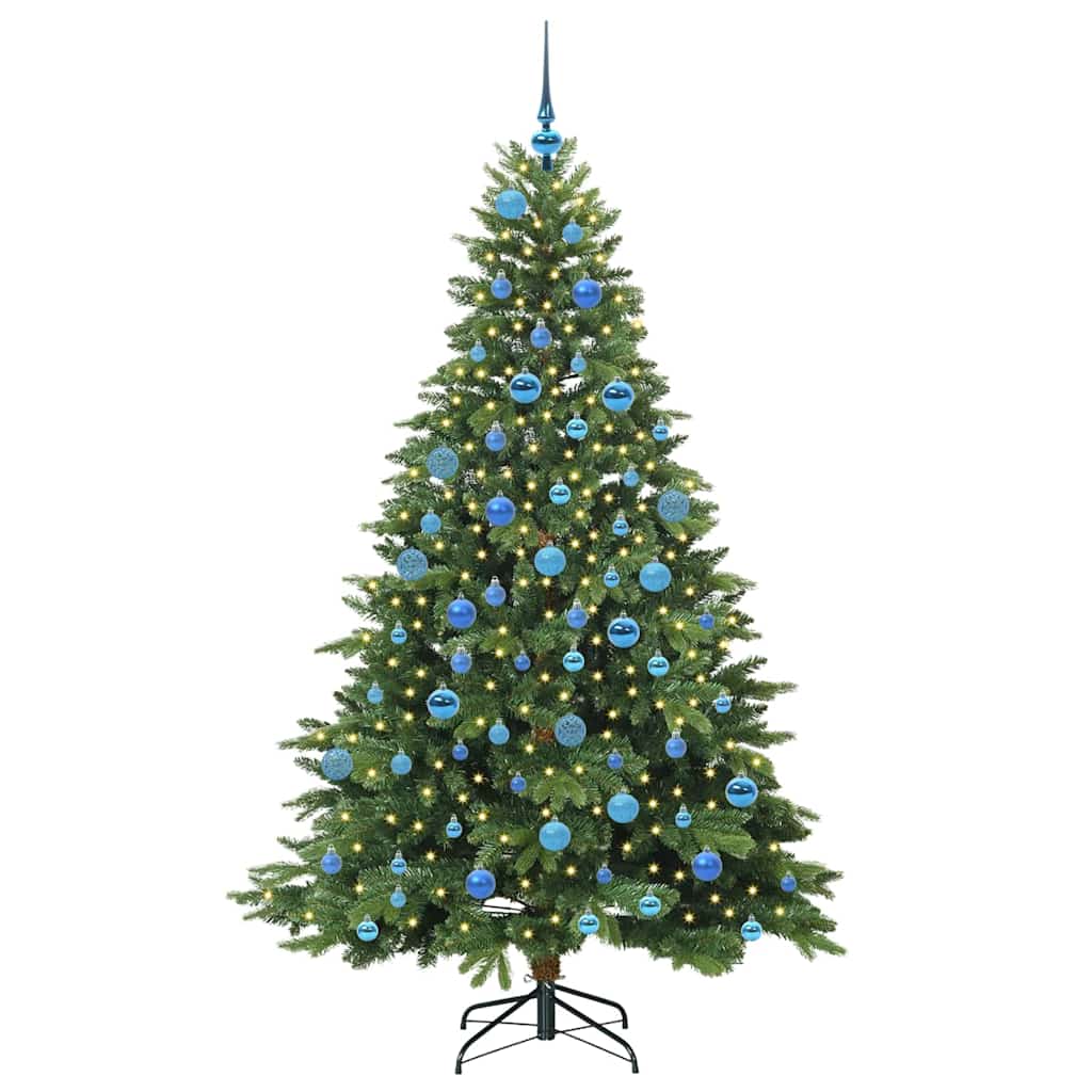 Kunstkerstboom met 300 LED met standaard Groen 180 cm PE en PVC