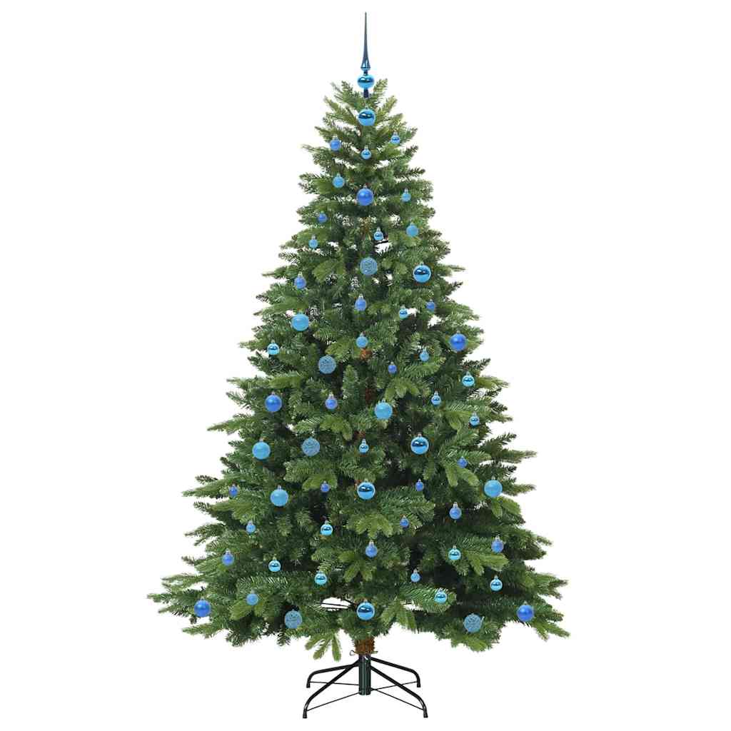 Kunstkerstboom met 300 LED met standaard Groen 210 cm PE en PVC