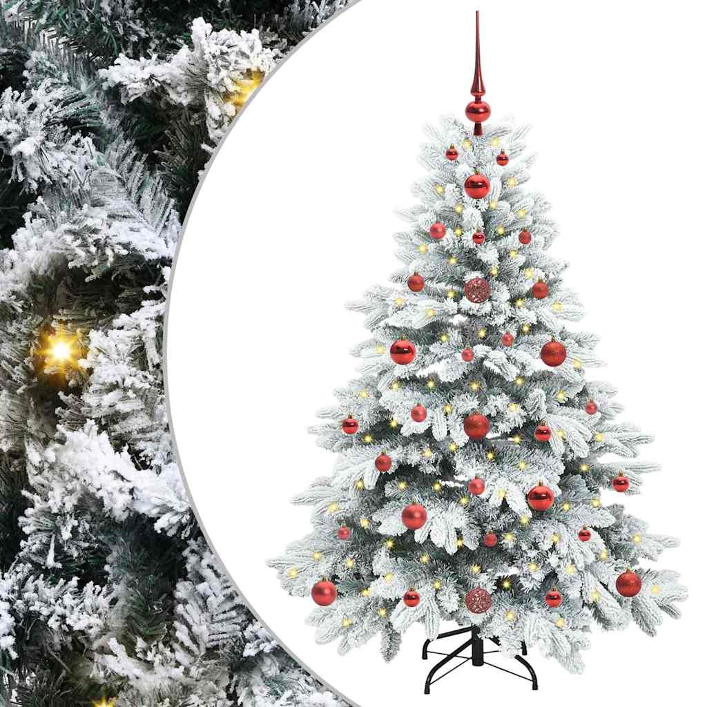 Kunstkerstboom met 150 LED met standaard Groen 120 cm PE en PVC