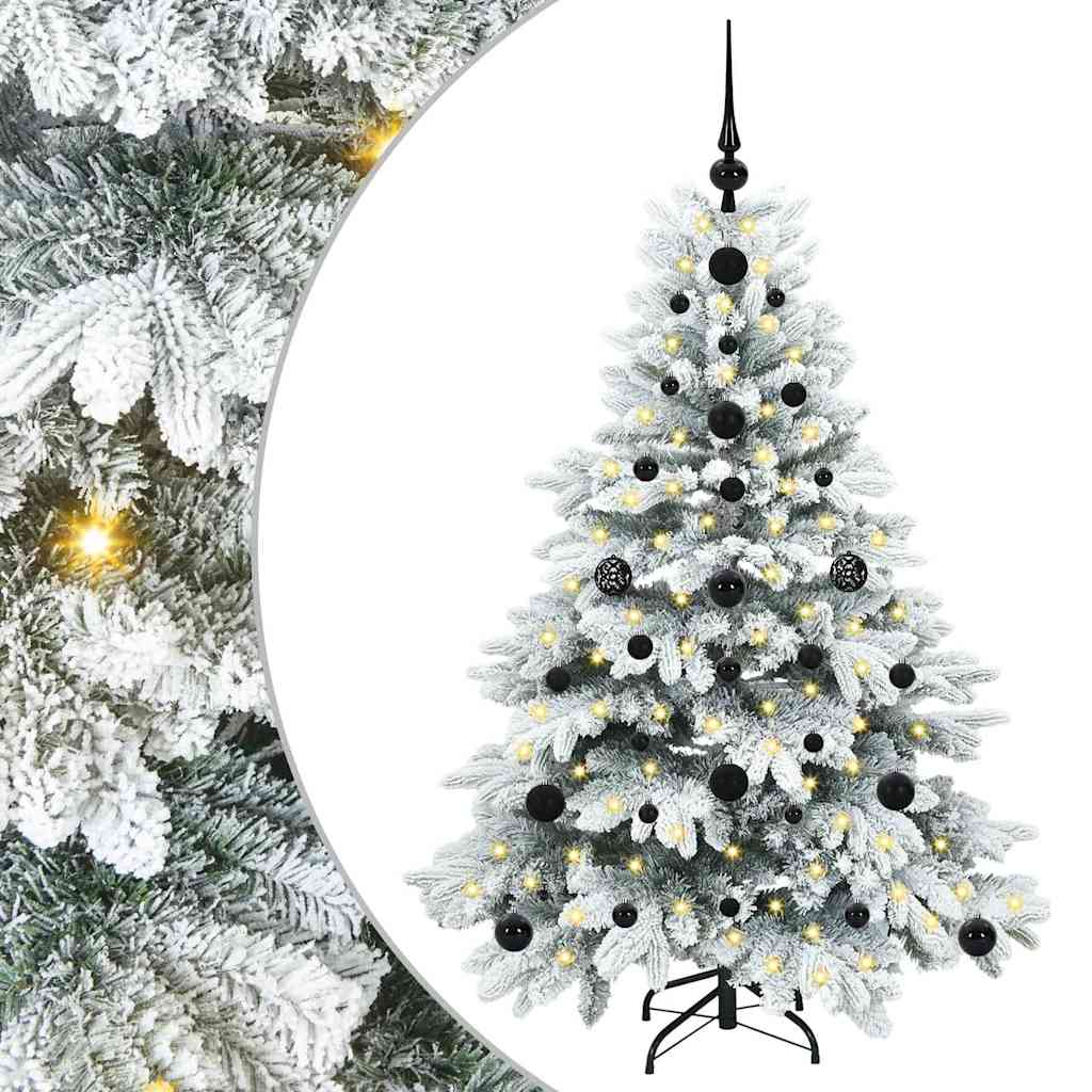 Kunstkerstboom met 150 LED met standaard Groen 120 cm PE en PVC
