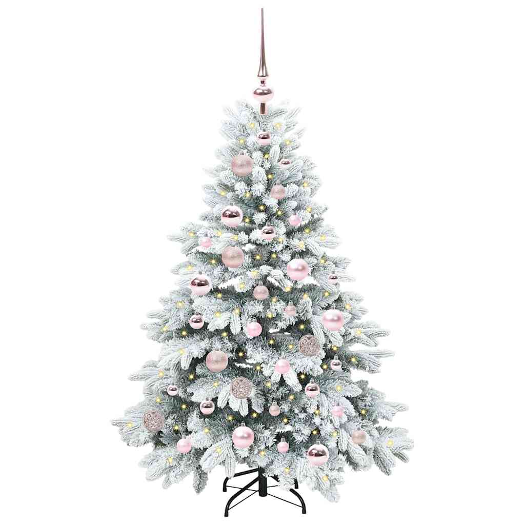 Kunstkerstboom met 150 LED met standaard Groen 120 cm PE en PVC