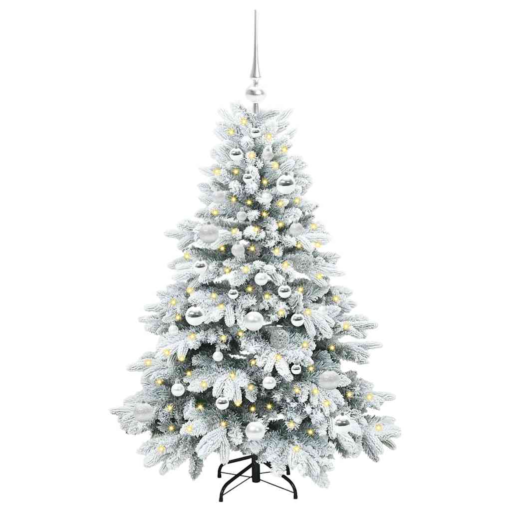 Kunstkerstboom met 150 LED met standaard Groen 120 cm PE en PVC