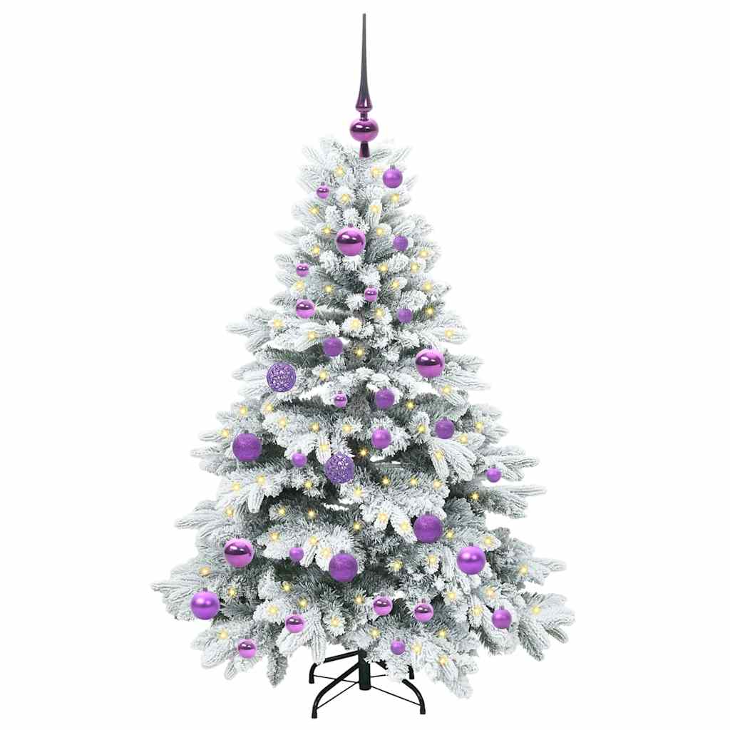 Kunstkerstboom met 150 LED met standaard Groen 120 cm PE en PVC