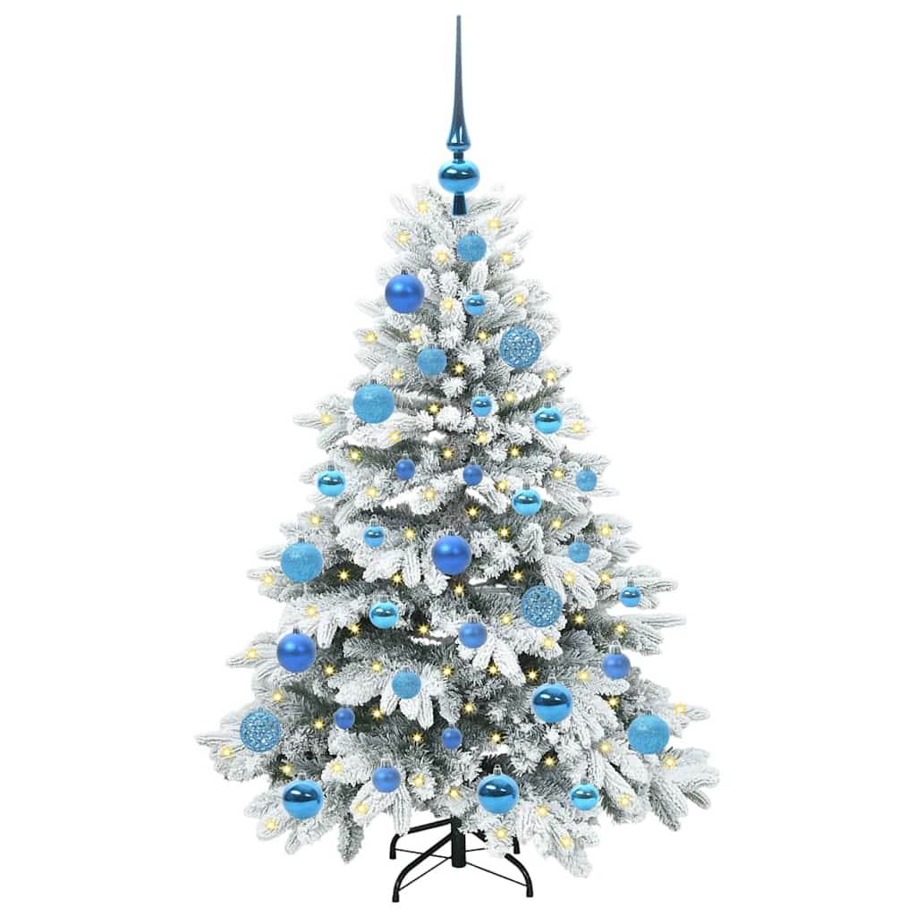 Kunstkerstboom met 150 LED met standaard Groen 120 cm PE en PVC