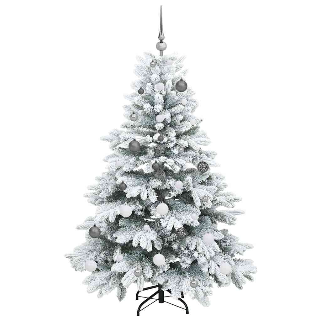 Kunstkerstboom met 150 LED met standaard Groen 150 cm PE en PVC