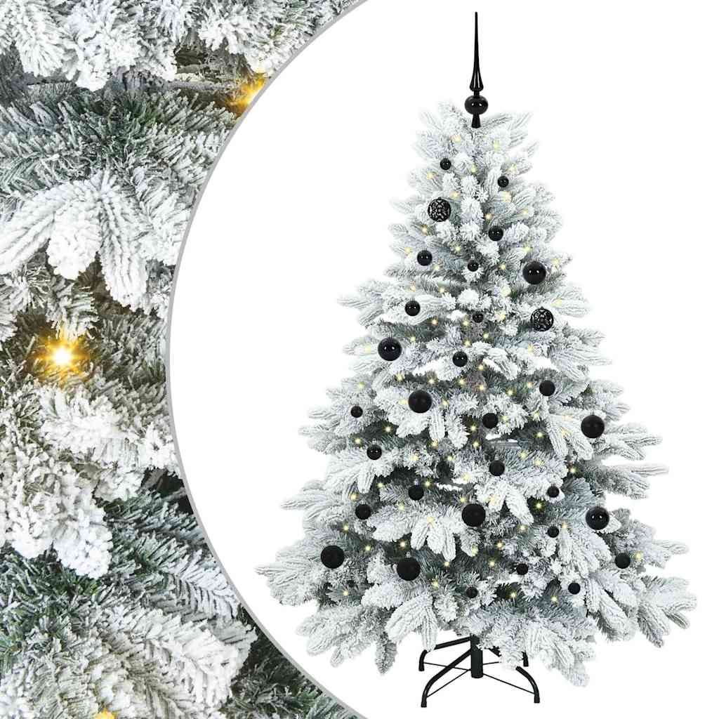 Kunstkerstboom met 150 LED met standaard Groen 150 cm PE en PVC