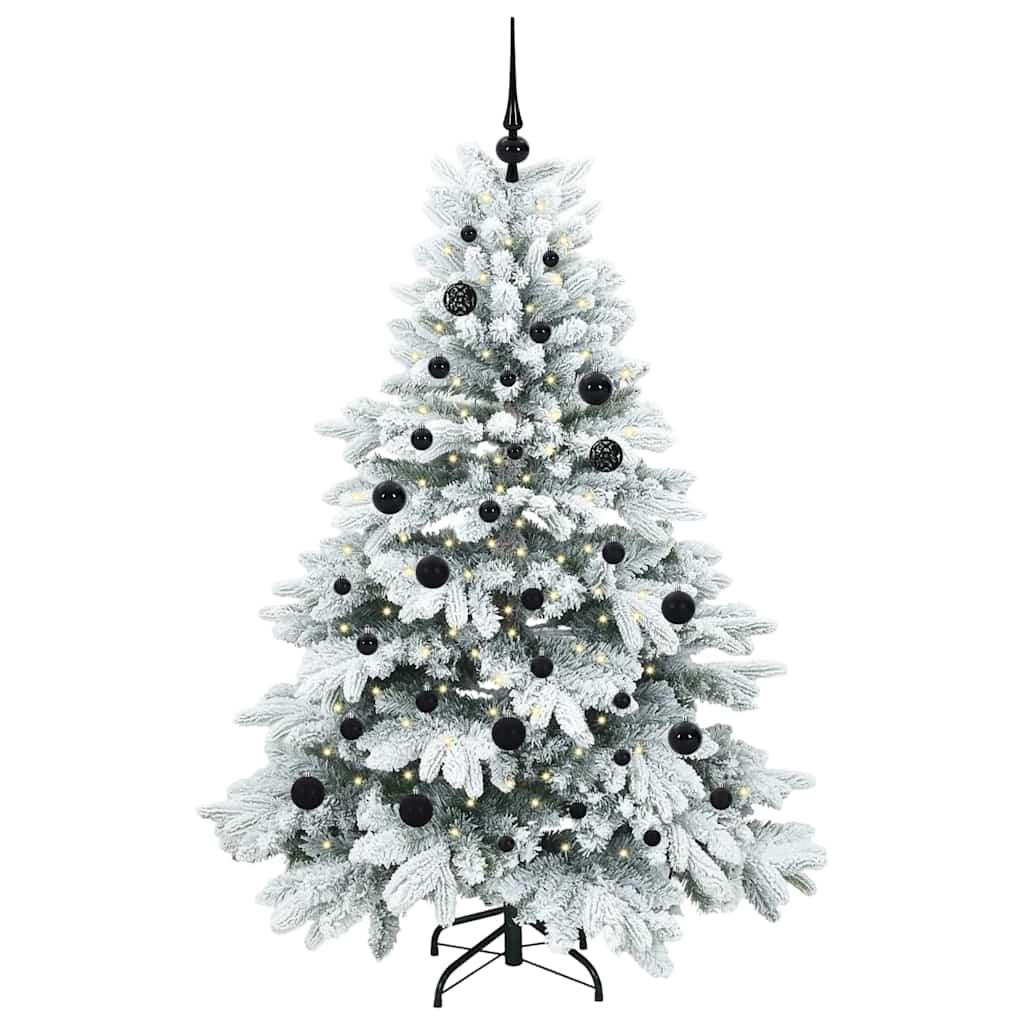 Kunstkerstboom met 150 LED met standaard Groen 150 cm PE en PVC