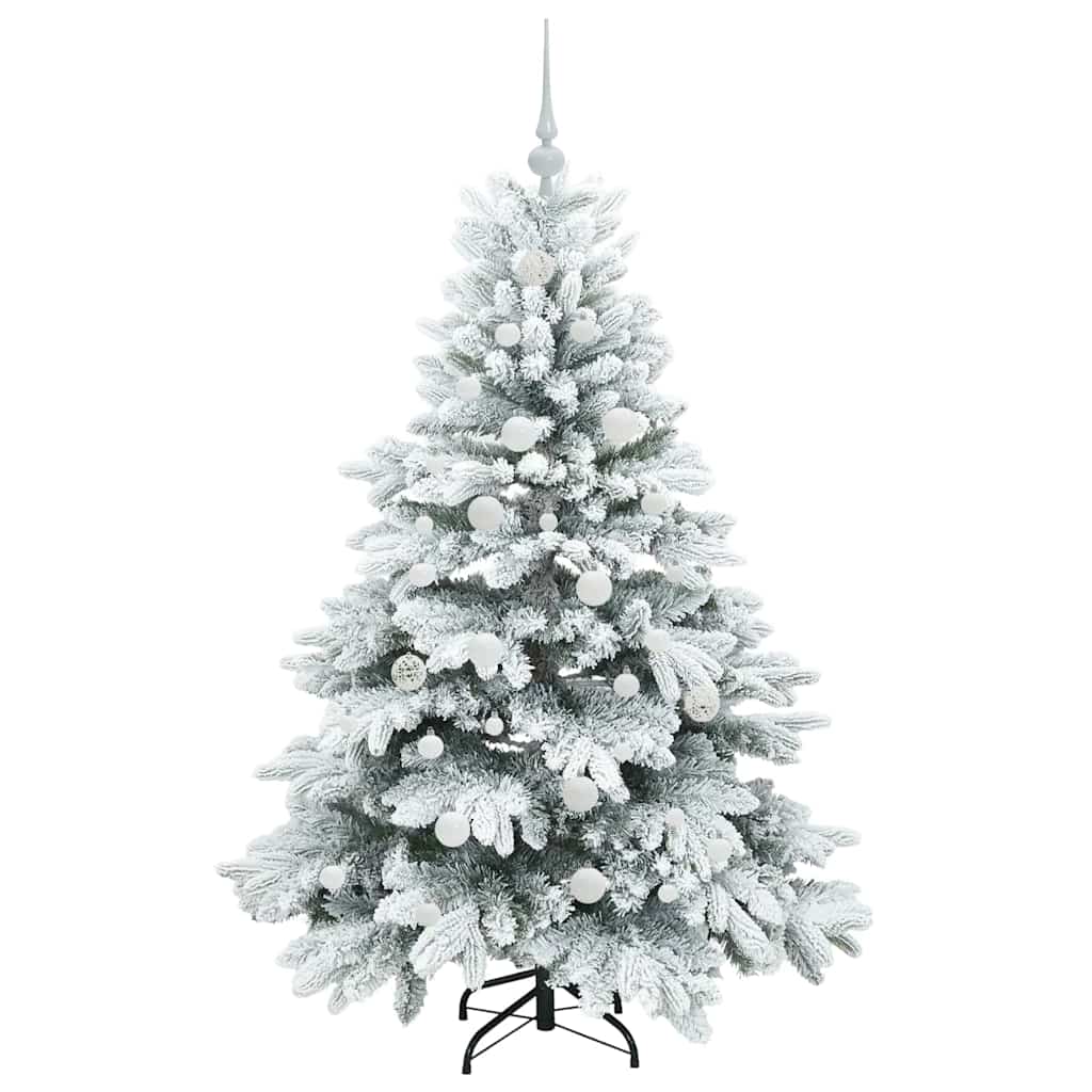 Kunstkerstboom met 150 LED met standaard Groen 150 cm PE en PVC