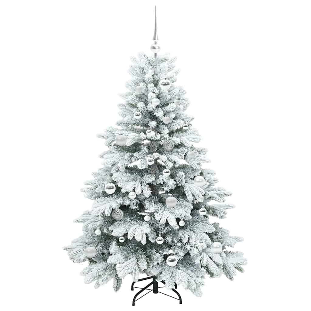 Kunstkerstboom met 150 LED met standaard Groen 150 cm PE en PVC