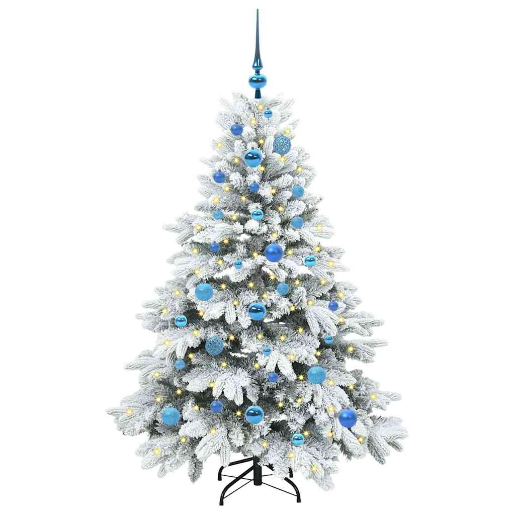 Kunstkerstboom met 150 LED met standaard Groen 150 cm PE en PVC