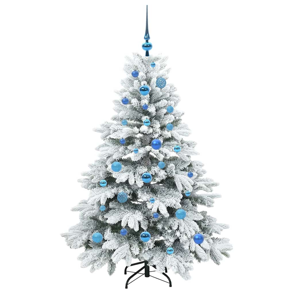 Kunstkerstboom met 150 LED met standaard Groen 150 cm PE en PVC