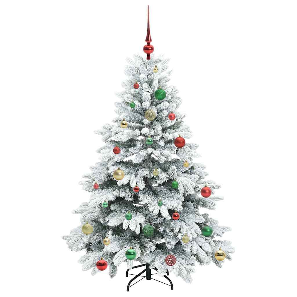 Kunstkerstboom met 150 LED met standaard Groen 150 cm PE en PVC
