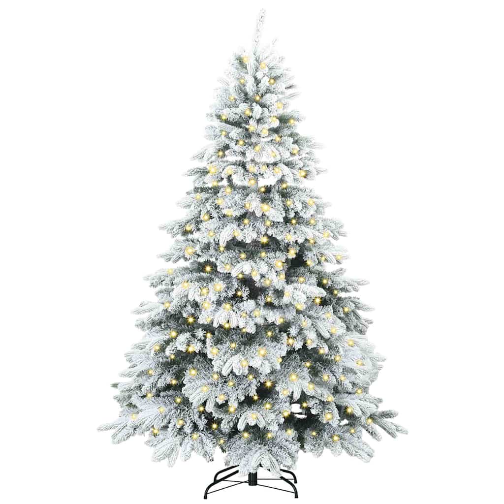 Kunstkerstboom met 300 LED met standaard Groen 180 cm PE en PVC