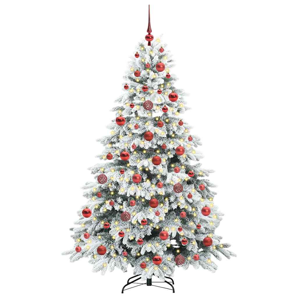 Kunstkerstboom met 300 LED met standaard Groen 180 cm PE en PVC
