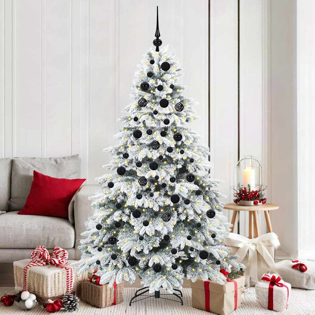 Kunstkerstboom met 300 LED met standaard Groen 180 cm PE en PVC