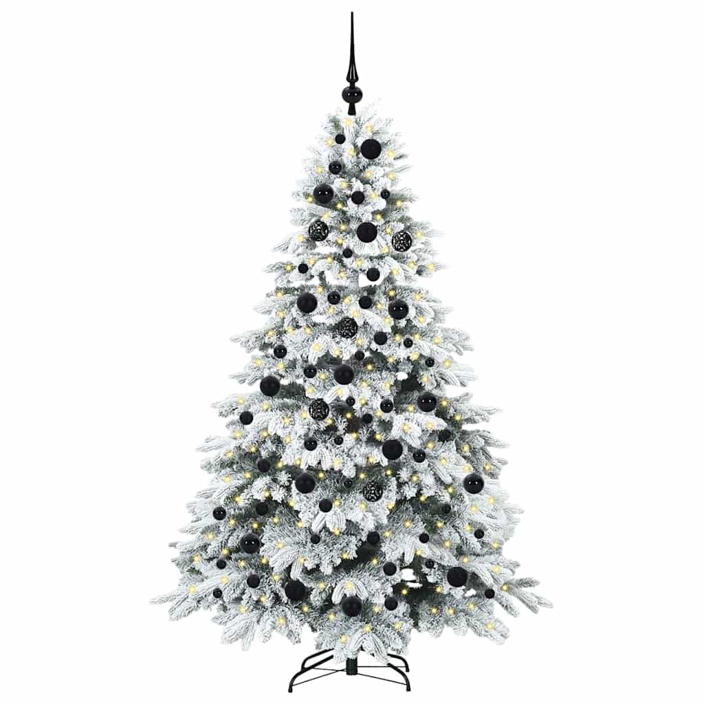 Kunstkerstboom met 300 LED met standaard Groen 180 cm PE en PVC