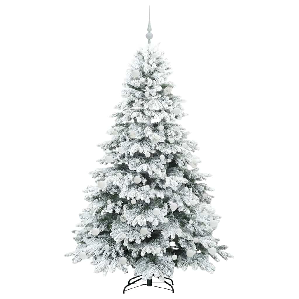 Kunstkerstboom met 300 LED met standaard Groen 180 cm PE en PVC