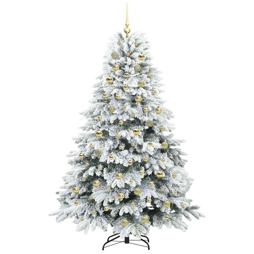 Kunstkerstboom met 300 LED met standaard Groen 180 cm PE en PVC