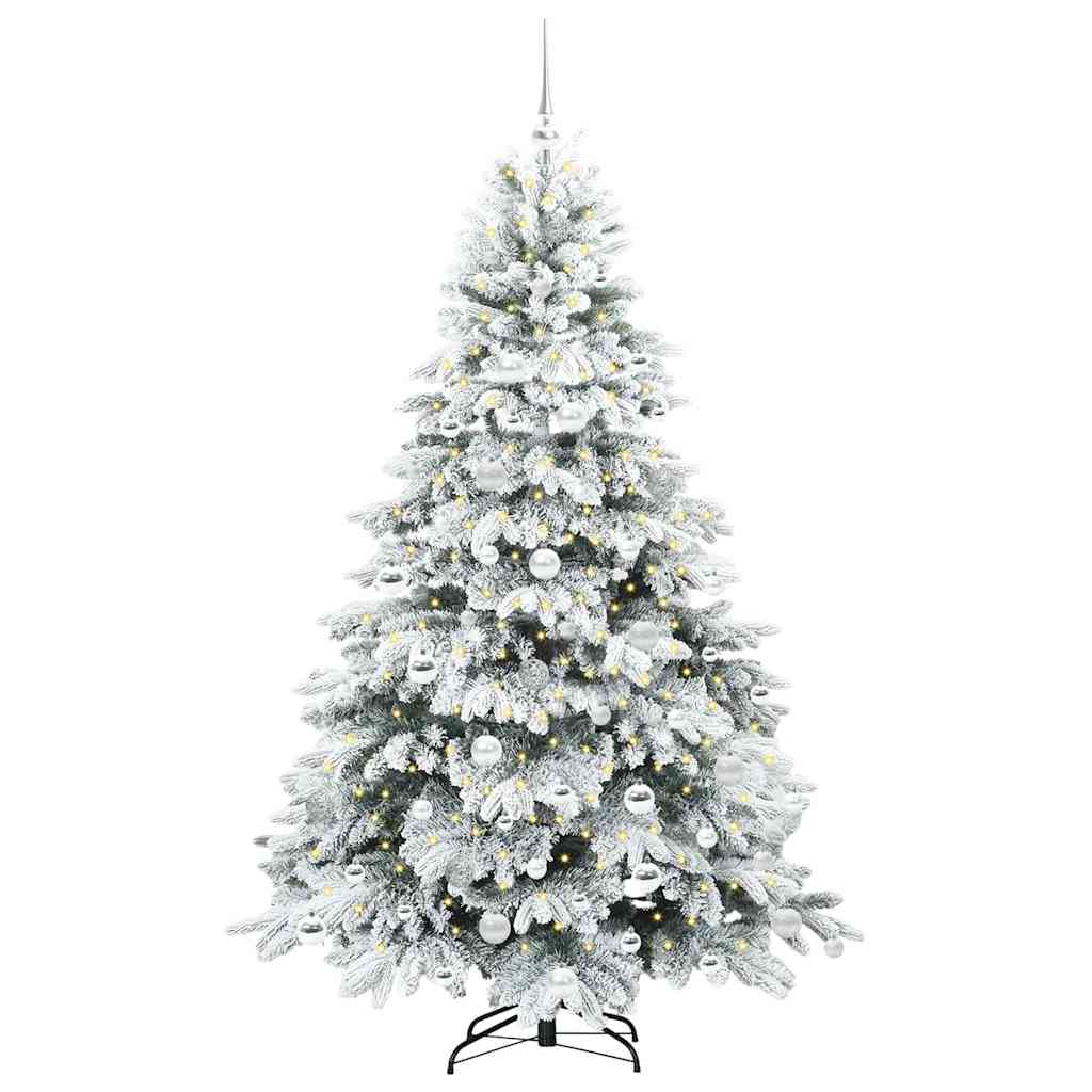 Kunstkerstboom met 300 LED met standaard Groen 180 cm PE en PVC