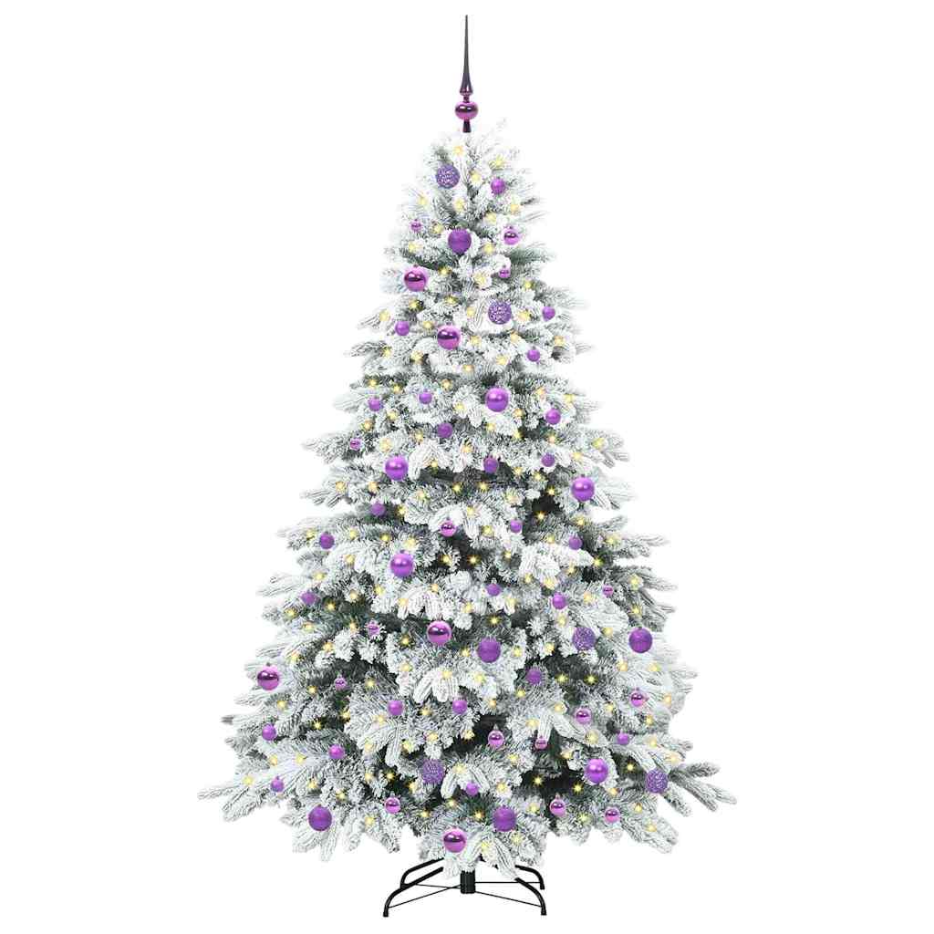 Kunstkerstboom met 300 LED met standaard Groen 180 cm PE en PVC