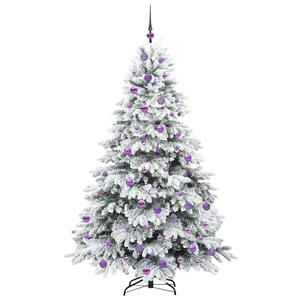 Kunstkerstboom met 300 LED met standaard Groen 180 cm PE en PVC