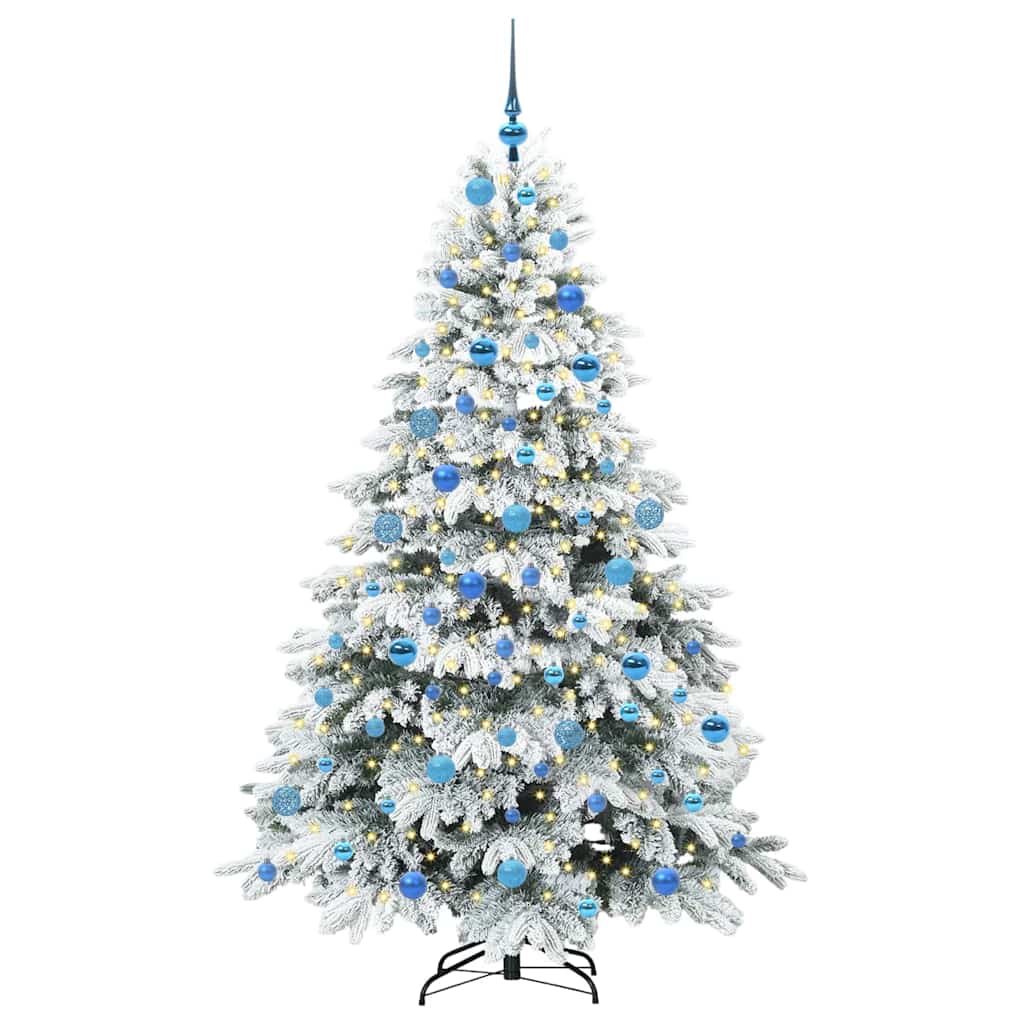 Kunstkerstboom met 300 LED met standaard Groen 180 cm PE en PVC