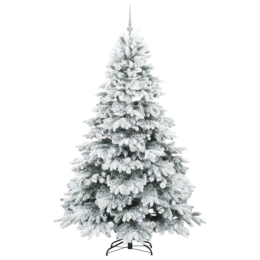 Kunstkerstboom met 300 LED met standaard Groen 210 cm PE en PVC