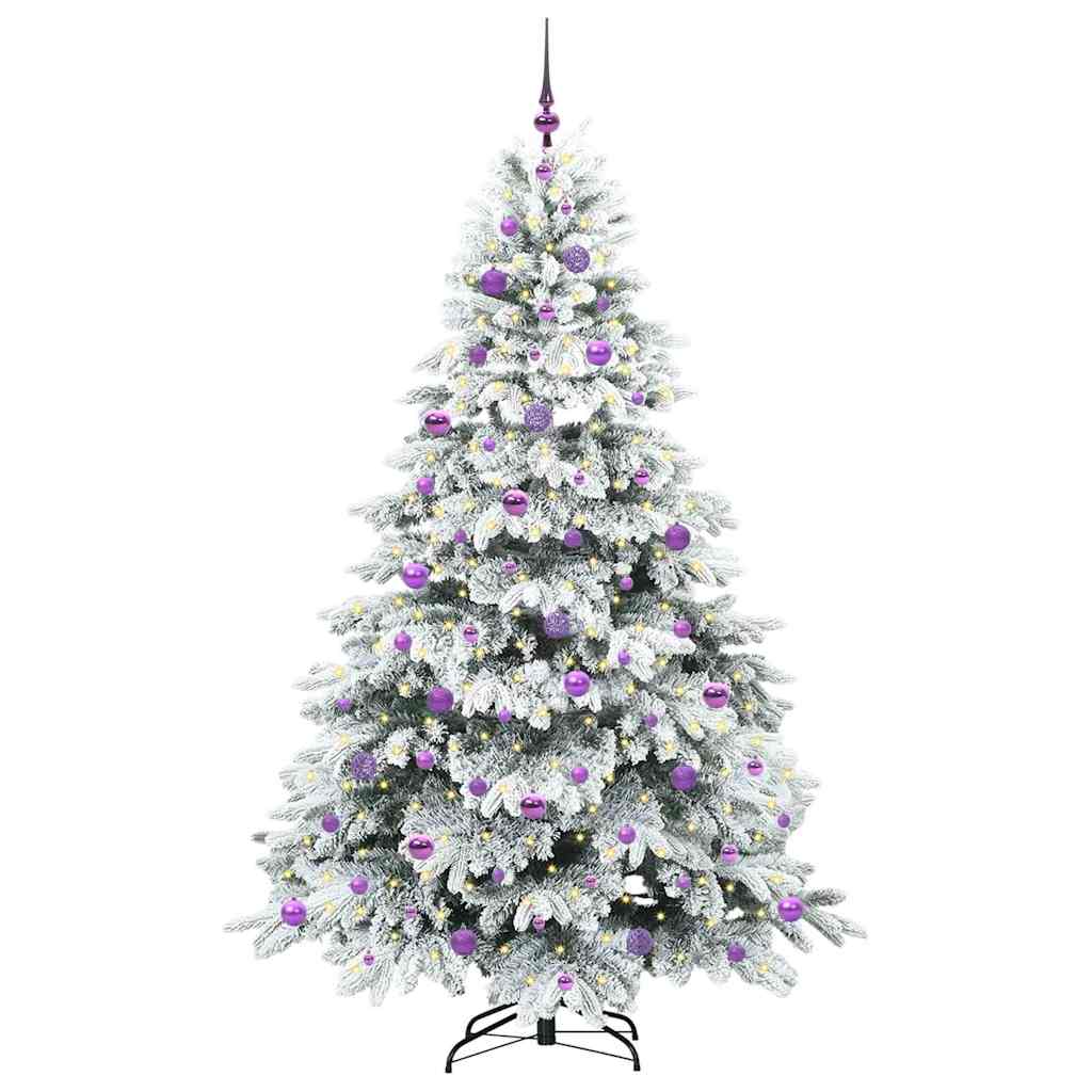 Kunstkerstboom met 300 LED met standaard Groen 210 cm PE en PVC