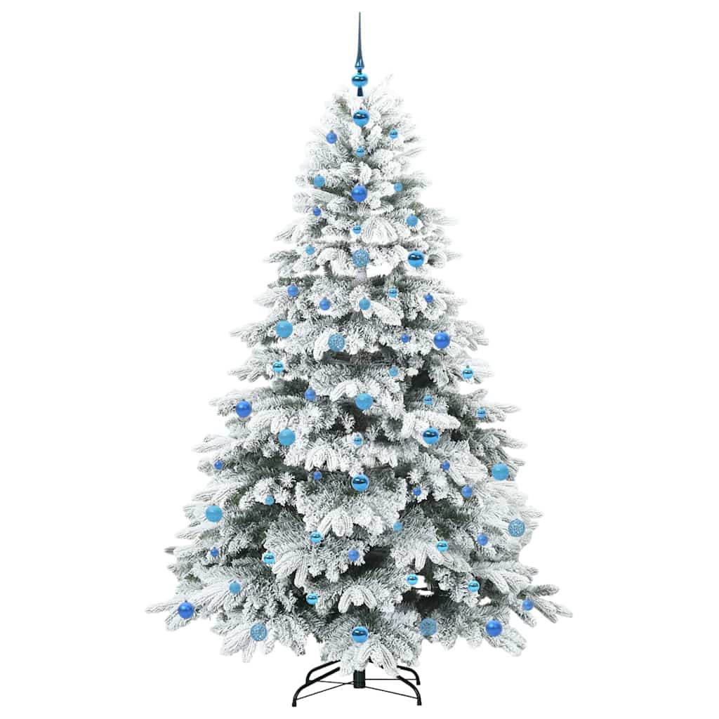 Kunstkerstboom met 300 LED met standaard Groen 210 cm PE en PVC