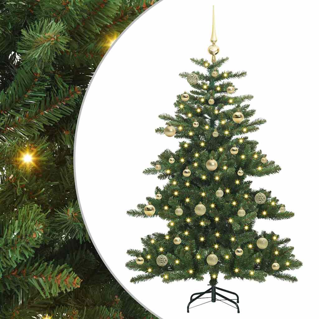Kunstmatige Inklapbare Kerstboom met 150 LED 150 cm PVC