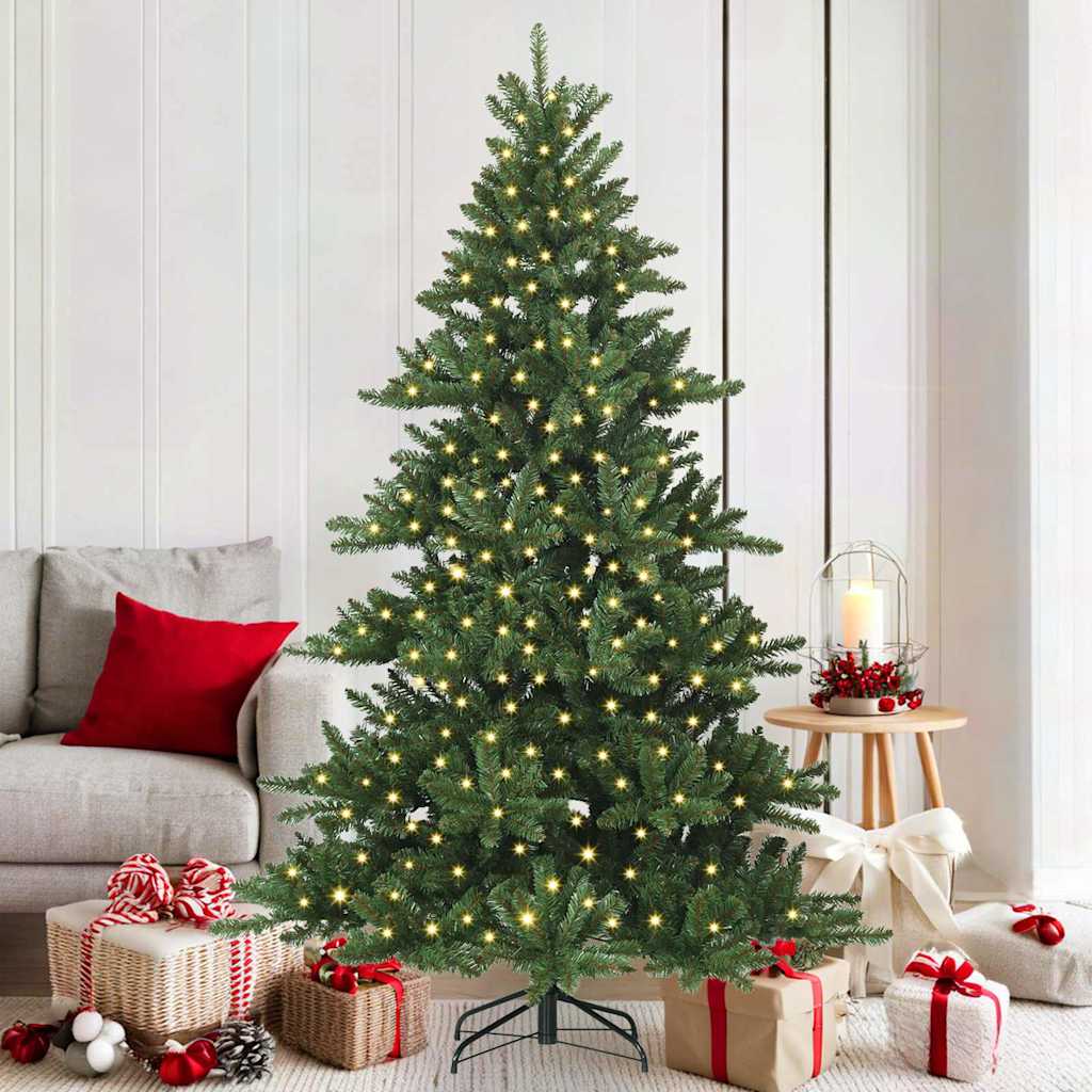 Kunstmatige Inklapbare Kerstboom met 300 LED 180 cm PVC