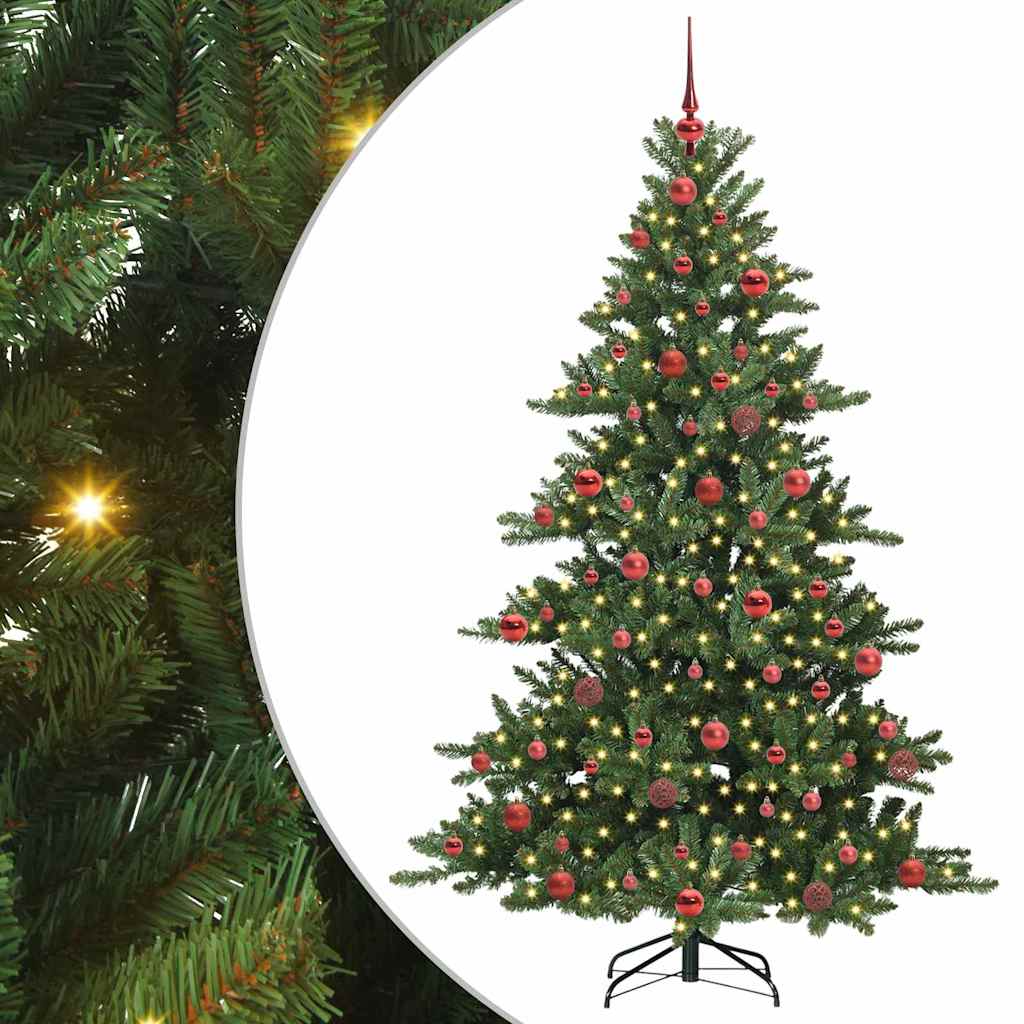 Kunstmatige Inklapbare Kerstboom met 300 LED 180 cm PVC