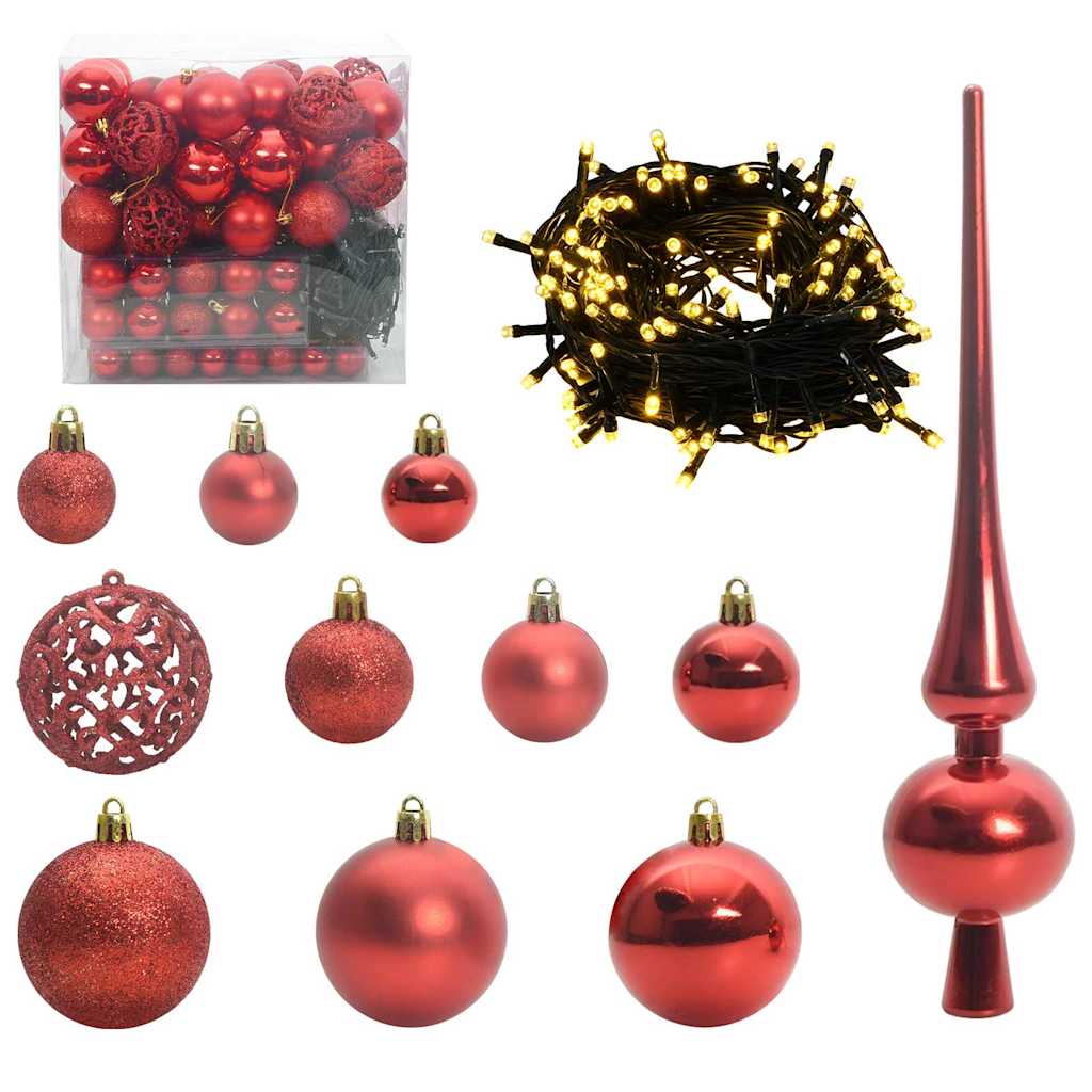 Kunstmatige Inklapbare Kerstboom met 300 LED 180 cm PVC