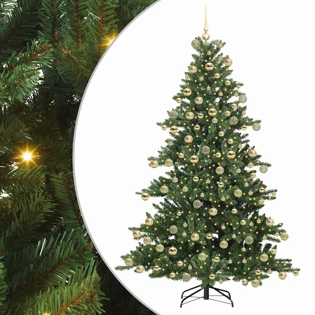 Kunstmatige Inklapbare Kerstboom met 300 LED 180 cm PVC