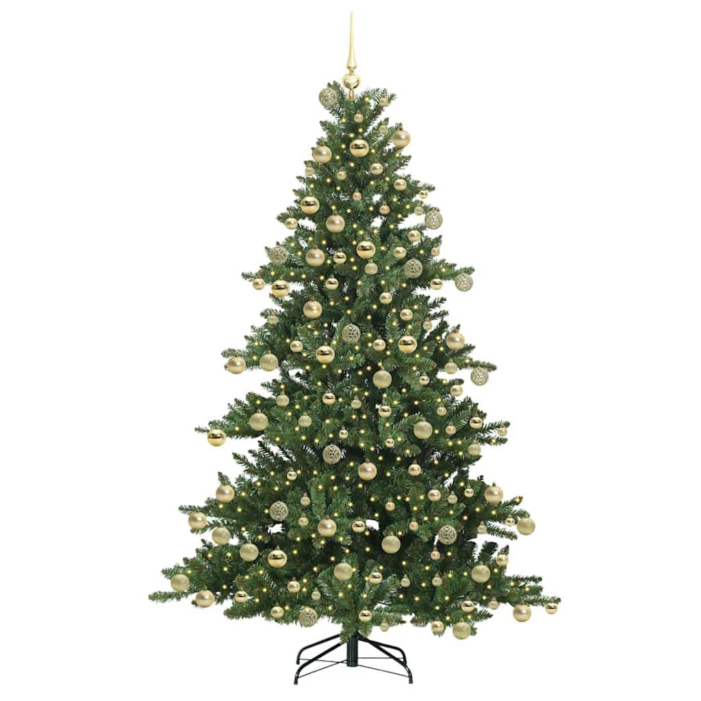 Kunstmatige Inklapbare Kerstboom met 300 LED 180 cm PVC