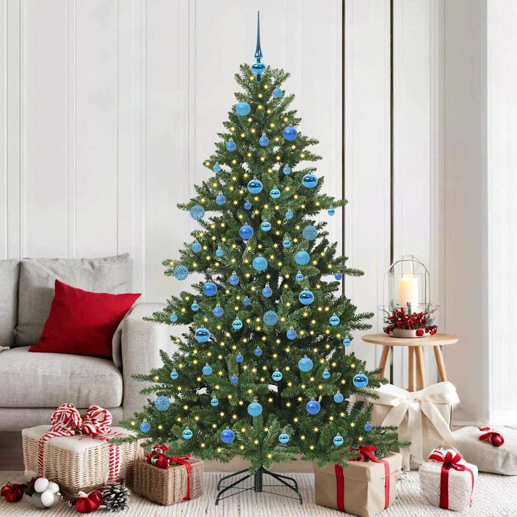 Kunstmatige Inklapbare Kerstboom met 300 LED 180 cm PVC
